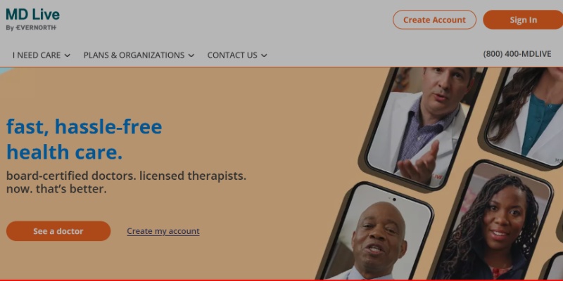 MDLive — Telehealth & Medical App Development Platform